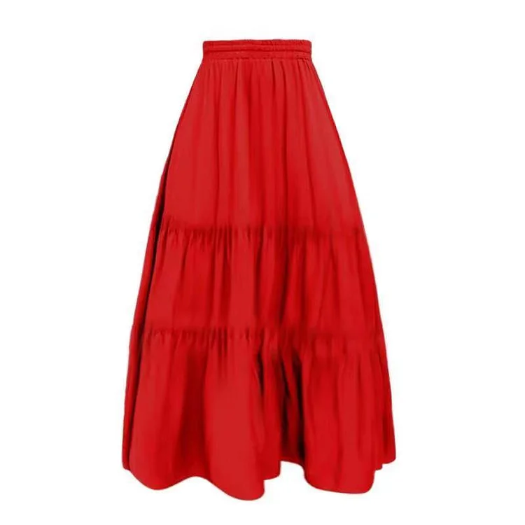 Off Shoulder Red Pineapple One Piece Swimsuit and Skirt