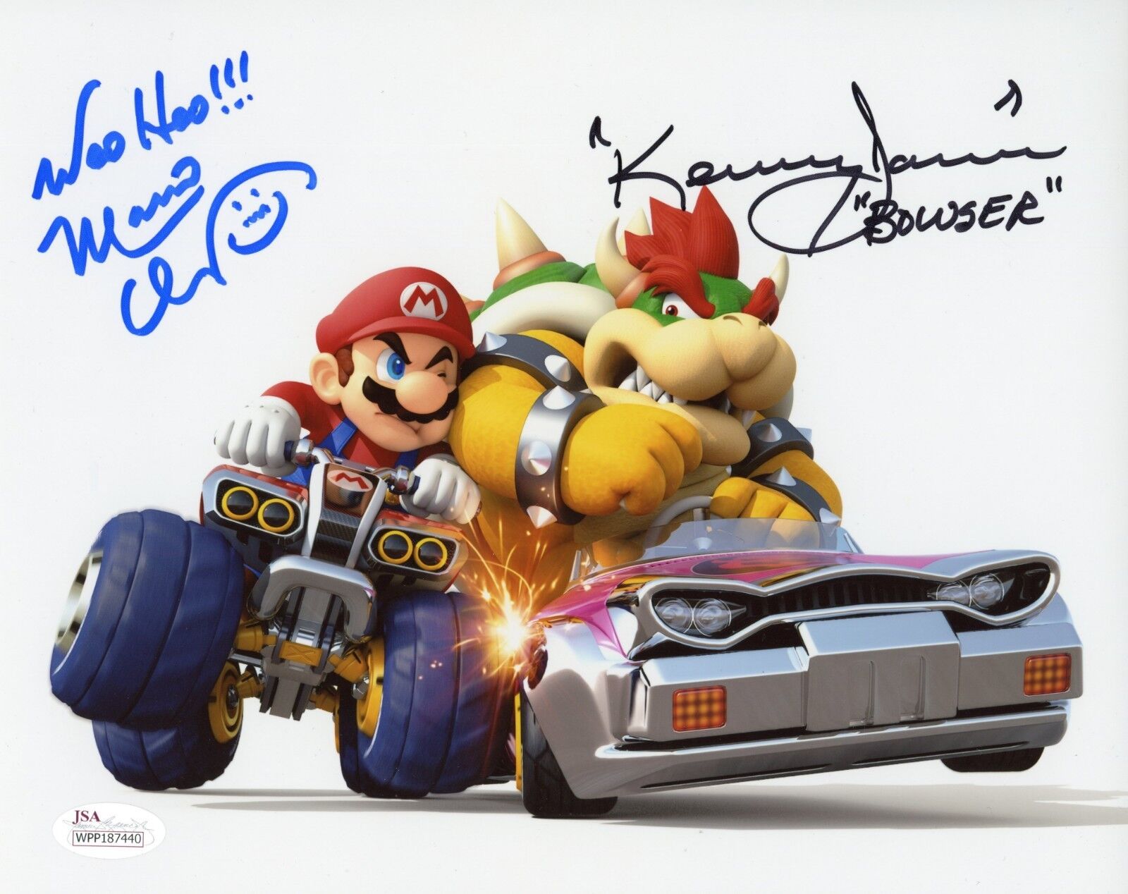 CHARLES MARTINET & KENNY JAMES Signed Nintendo Super Mario