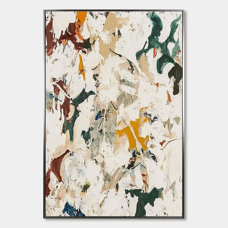 AUTUMN WHISPERS: Textured Abstract Impasto Oil Painting（Canvas painting）