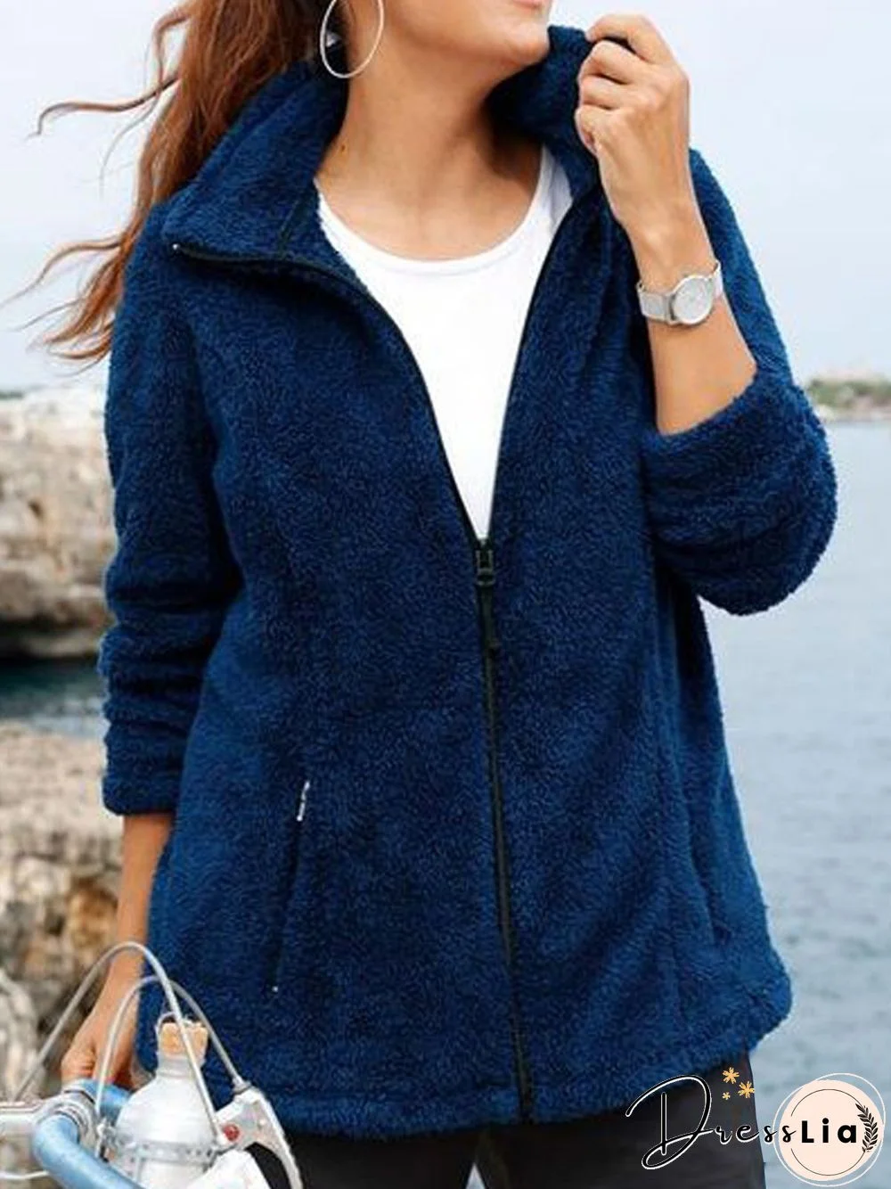 Casual Polar Fleece Teddy Jacket