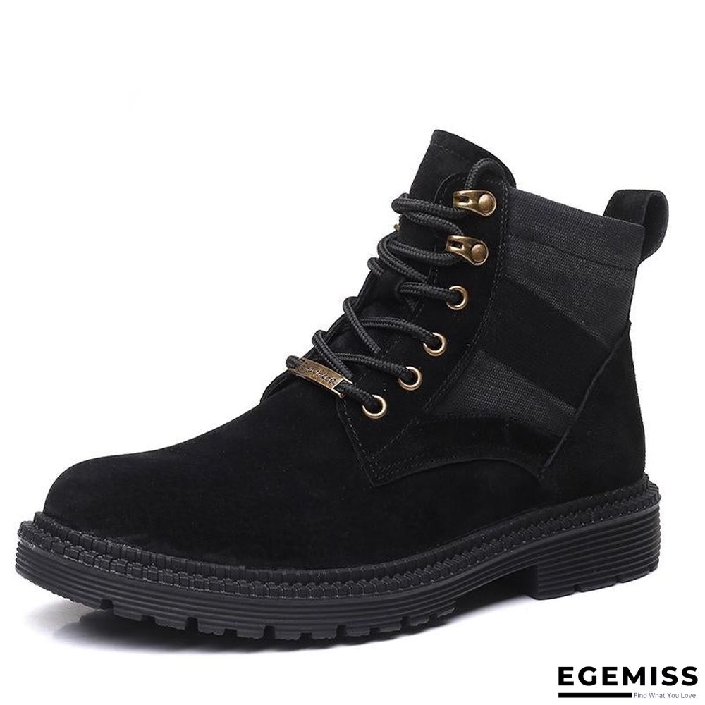 Martin Boots Mens British Outdoor Riding Casual High-Top Shoes Leather Trendy Brand | EGEMISS