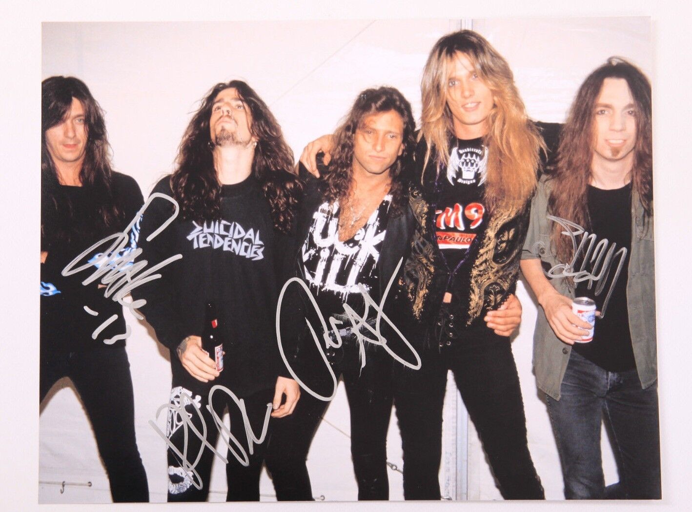 GFA American Rock Band * SKID ROW * Signed 11x14 Photo Poster painting AD1 COA