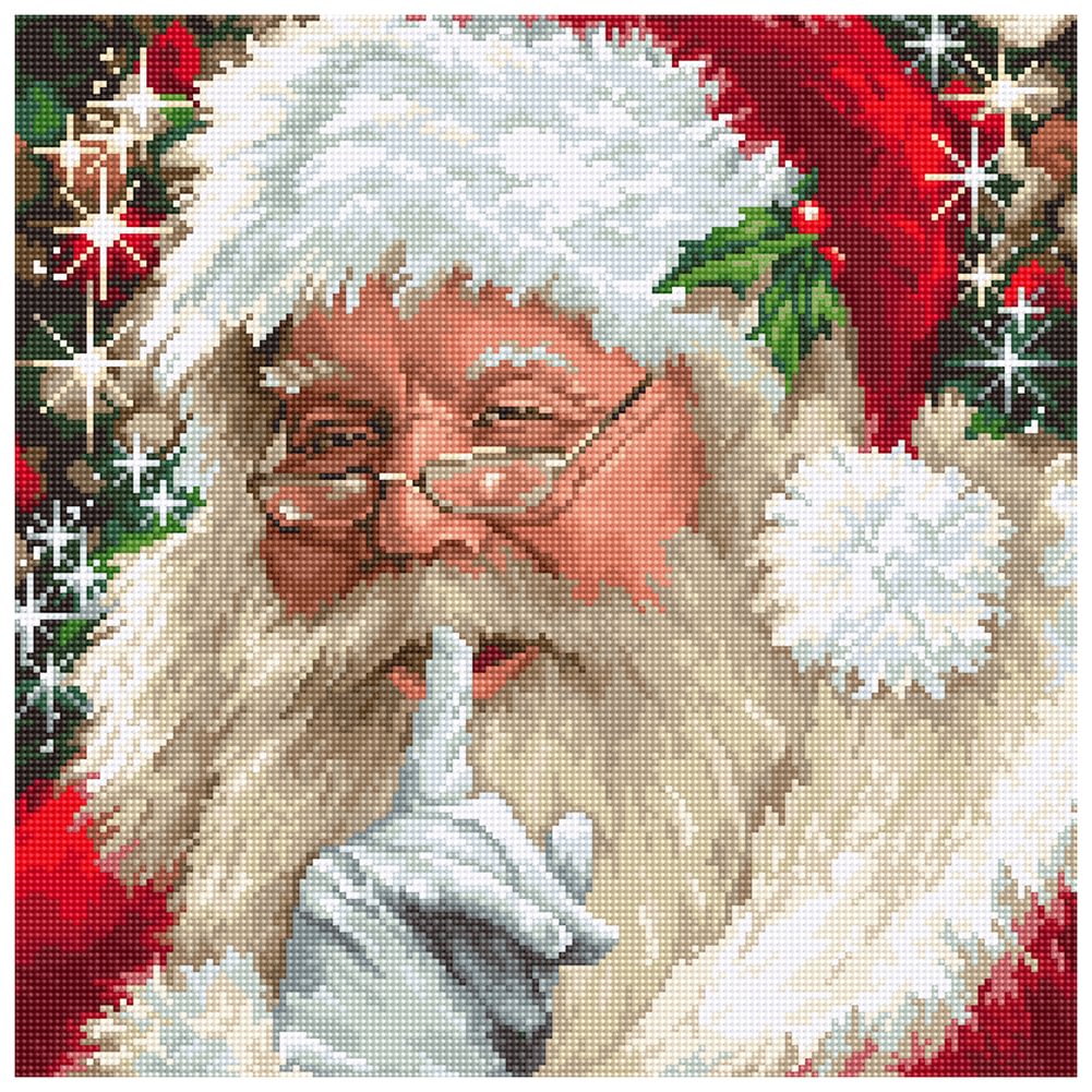Santa Claus - 11CT Stamped Cross Stitch(48*48cm)