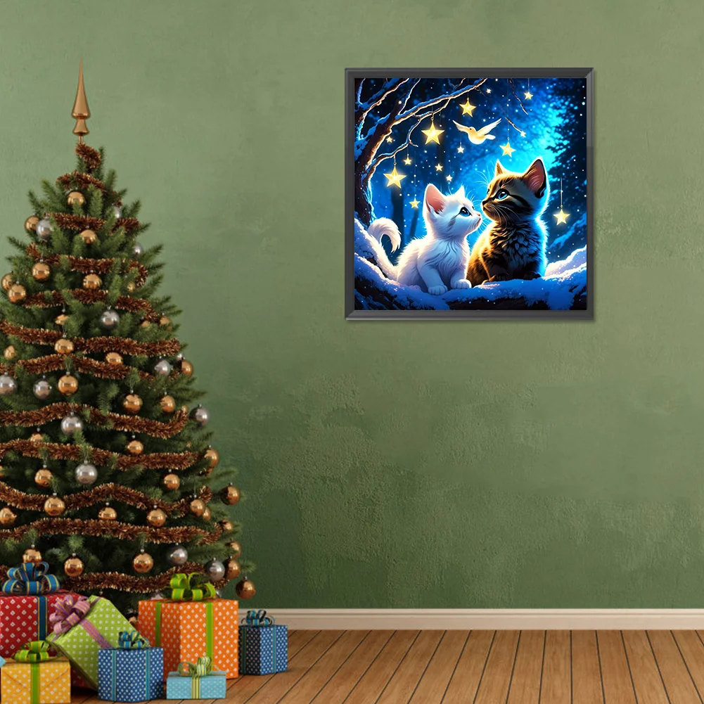 Diamond Painting - Full Round Drill - Cat(Canvas|30*30cm)