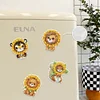 6Pcs Sunflower Animals Diamond Painting Fridge Magnet Diamond Art Magnets Decals Kit