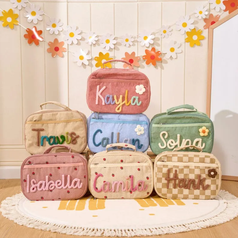 Personalized Kid Lunch Bag School Backpack Back to School Gift for Kids