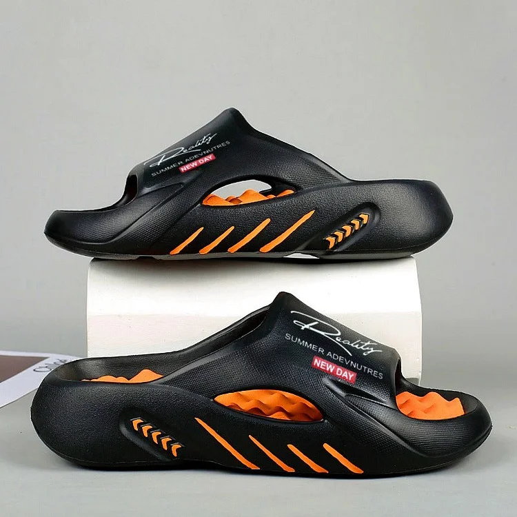 💥67% SPAREN 🦶Rutschfeste Cloud-Pantoletten f&uuml;r Herren mit dicker Sohle🌊Erfrischend und hautfreundlich