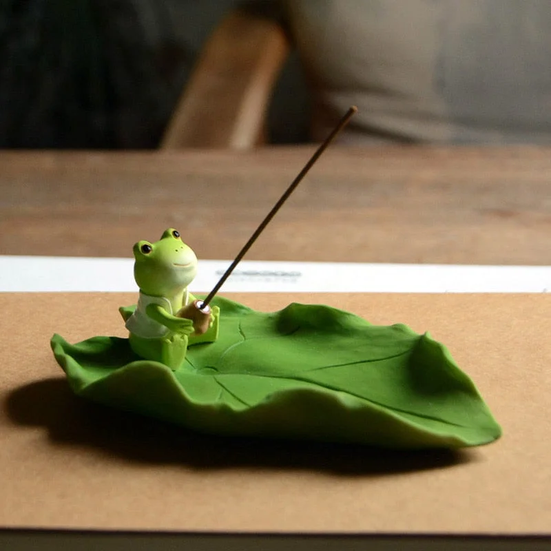 Incense Burner Holder for Stick and Coil Buddhism Lotus Line Incense Plate Temples Yoga Studios Office Teahouse Home Decoration