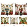 Christmas Nutcracker DIY 11CT Stamped Cross Stitch Pillow Cover Kit 45x45cm tapestrymarket