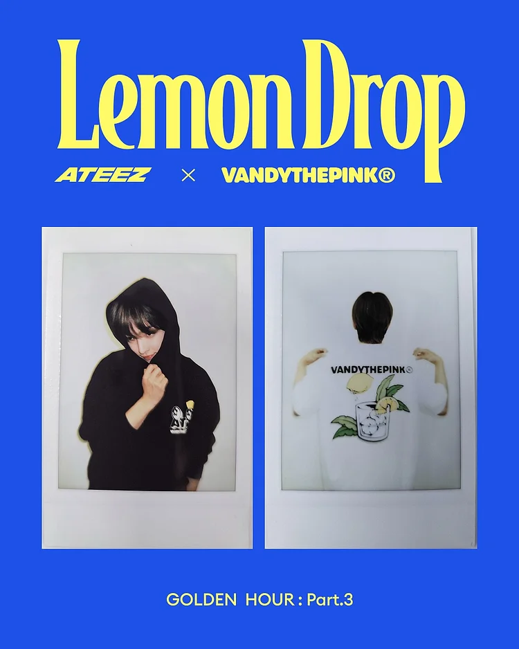 ATEEZ x Vandy The Pink Golden Hour Part: 3 Lemon Drop Hoodie