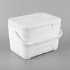 6L Insulated Portable Cooler with Handle Ice Bucket for Outdoor Picnic (White)