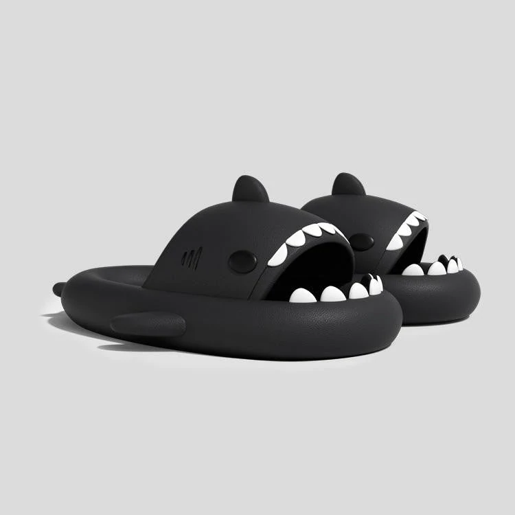PREMIUM SHARK SLIDES - SUPER SOFT, COMFY, SILENT AND ANTI-SLIPPERY