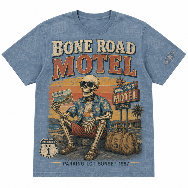 Surf Bone Road Motel Cotton T-Shirt