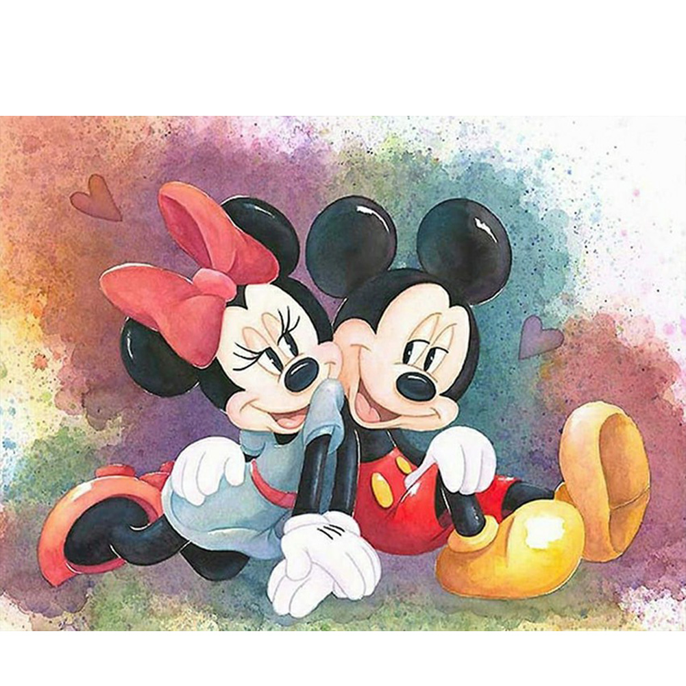 

(Multi-Size) Mickey Mouse - Round/Square Drill Diamond Painting 40*30CM/50*40CM, Round diamond 40*50cm, 501 Original