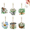 6 PCS Garden Daisy Double Sided - 5D DIY Keychain
