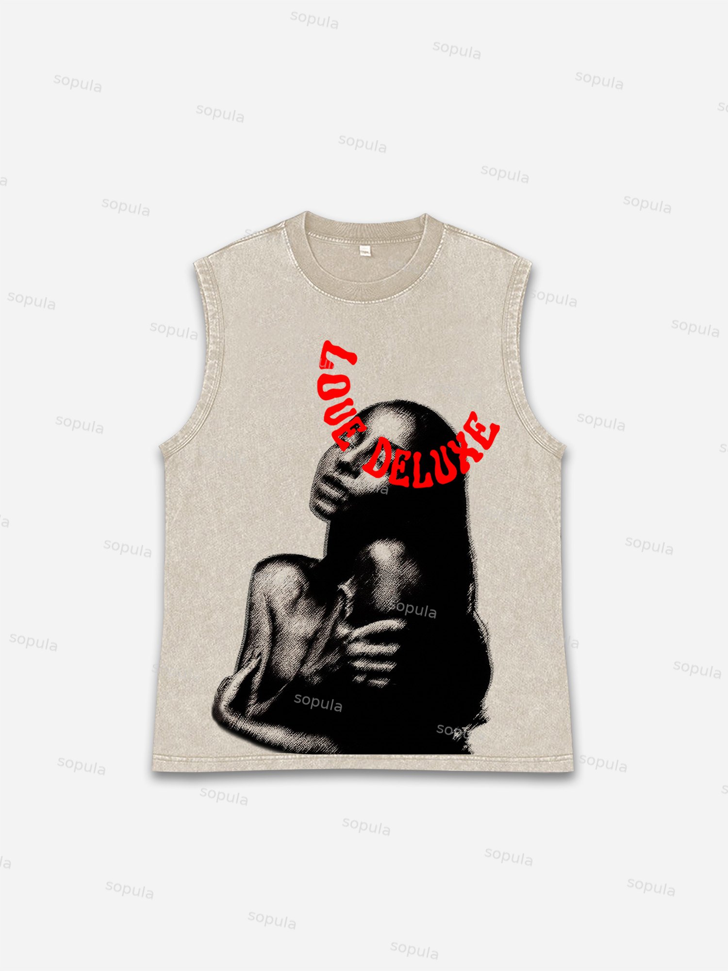 Sade Adu Print Tank Top - Sopula｜Premium Graphic Tees & Graphic Clothing