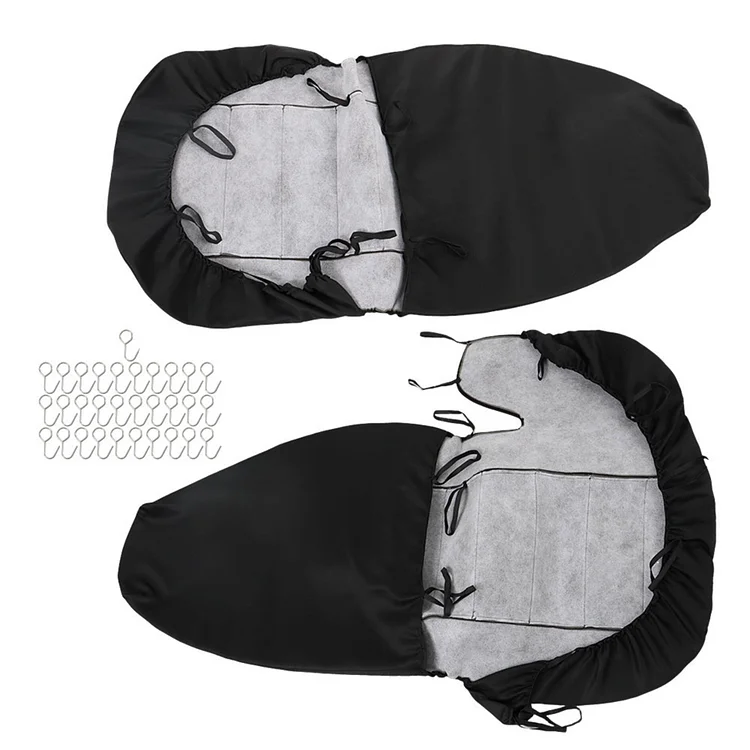 SEBLAFF Front Seat Cover High Back Black and Center Dark Gray Splicing Left Right 60/40 2Pcs Replacement for 1998-2003 Ranger
