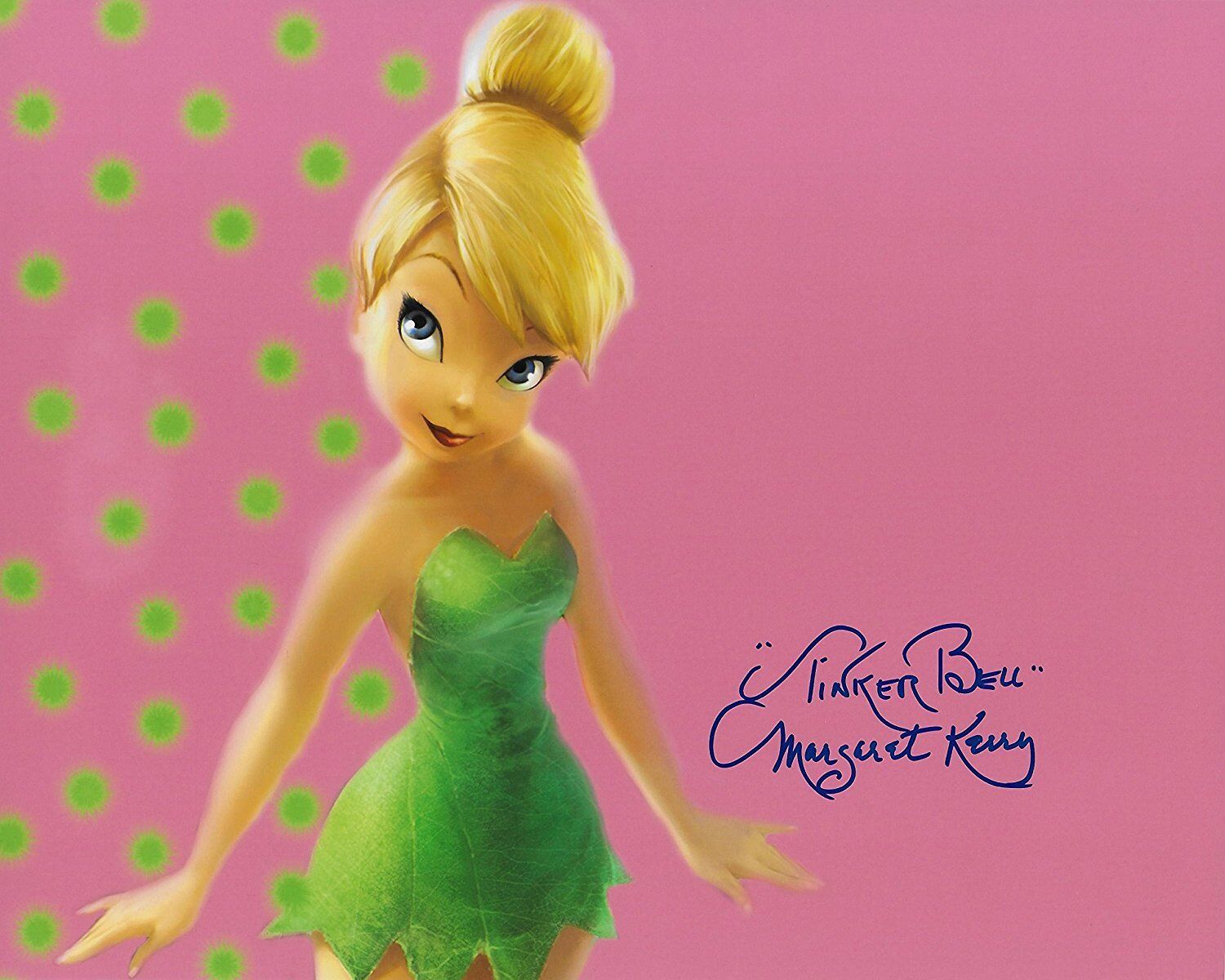 Margaret Kerry Tinkerbell from Disney Original Autographed 8X10 Photo Poster painting 12