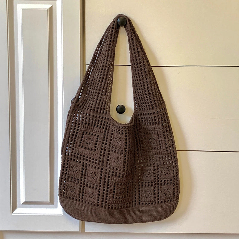 Women’s Polyester Solid Color Basic Classic Style Square Open Shoulder Bag