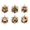 6PCS Snowflake Xmas Set DIY Pearl Diamond Painting Christmas Fridge Magnets, Sparkling Rhinestone Refrigerator Magnet Craft Kit for Home Decor & Gifts