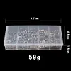 200Pcs Fishing Split Rings Fishing Connectors Snap Rings for Link Fishing Hooks