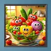 Peinture diamant drill rond fruits aux grands yeux-40*40cm