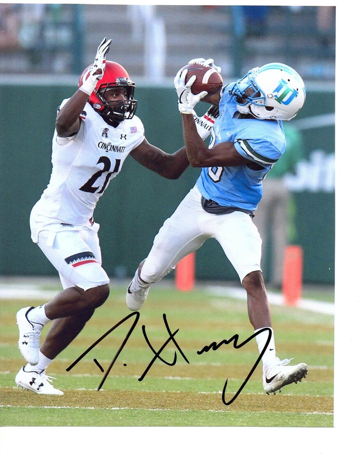 Darnell Mooney Tulane signed autographed 8x10 football Photo Poster painting 2020 NFL Draft c