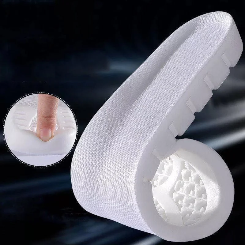 6 Pairs  085 Sports Insoles Men And Women Breathable Sweat-Absorbent Deodorant Silicone Thickened Shock-Absorbing Insole, Size: 42