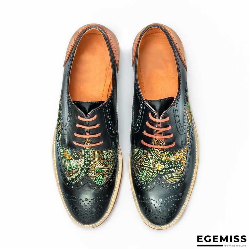 Handmade Silk Dragon Pattern Oxford Shoes | EGEMISS