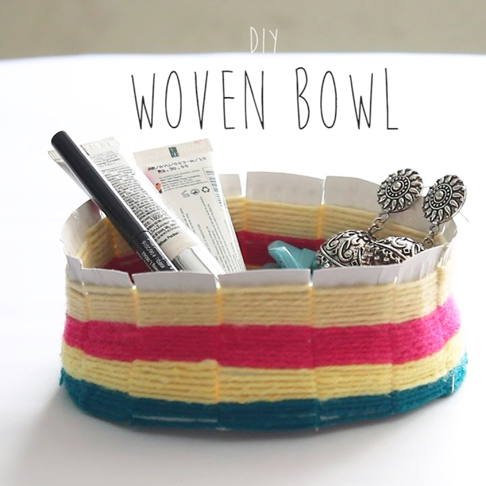 DIY Woven Bowl Instructions + Template included