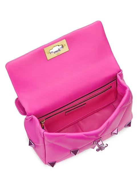 Valentino Garavani Medium Roman Stud Leather Shoulder Bag