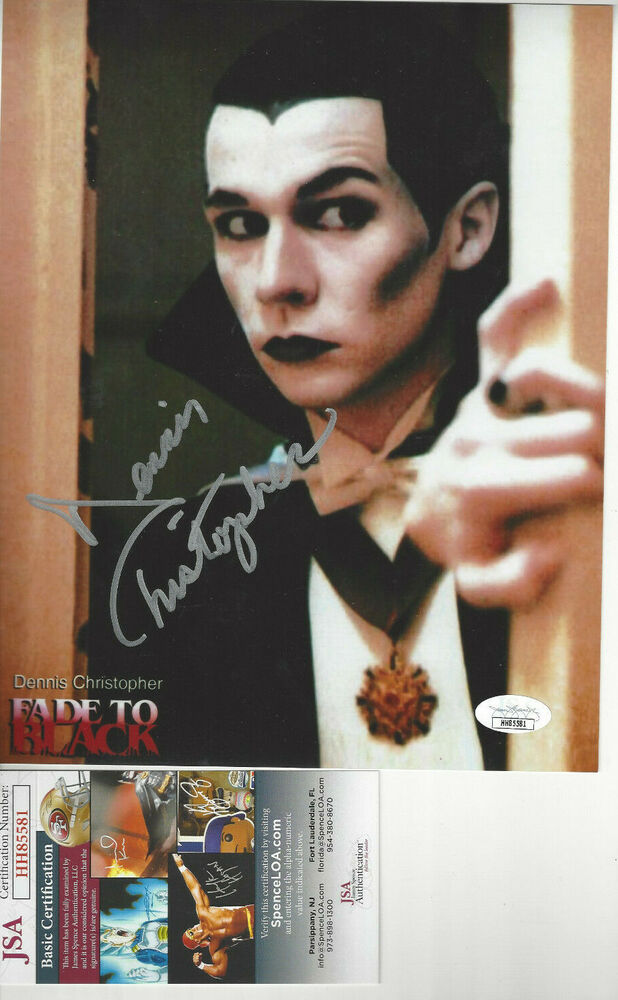 Fade to Black Dennis Christopher   autograph 8x10  Photo Poster painting  JSA Certified