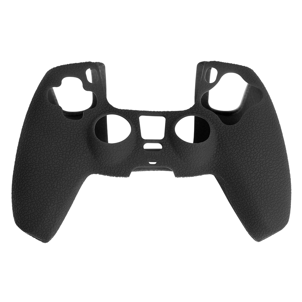 

Leather Texture Soft Silicone Case Cover Skin for PS5 Wireless Controller, Black, 501 Original