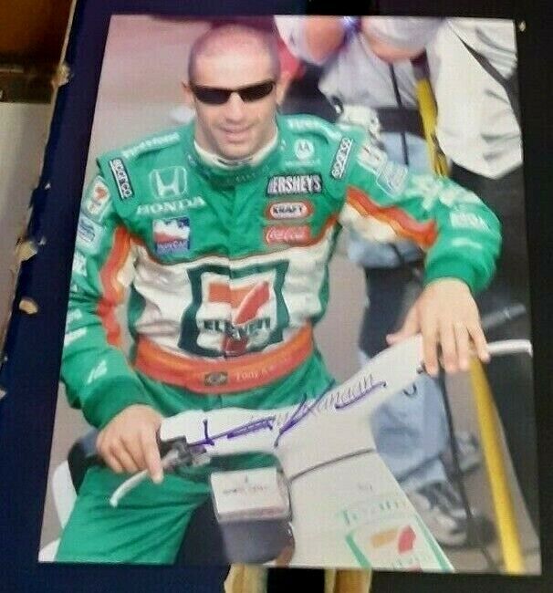 Tony Kanaan Indy 500 Racing Champion SIGNED 8x10 Photo Poster painting COA Andretti Green Racing