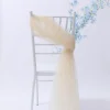 20PCS Wedding Chiavari Chair Decor 200cm Flowing Gauze Curtain Cloth