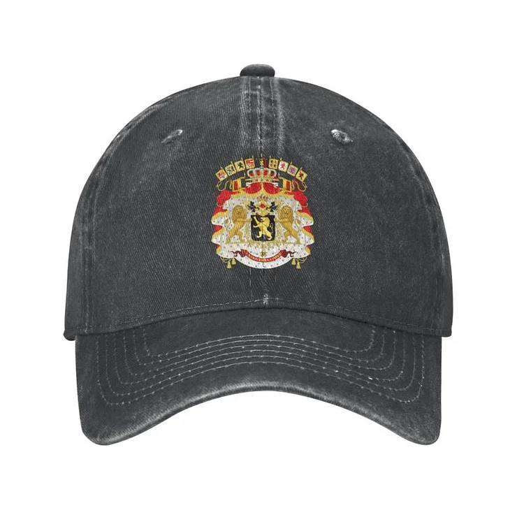 Cotton Coat Of Arms Of Belgium Baseball Cap for Men Women Adjustable Dad Hat Outdoor