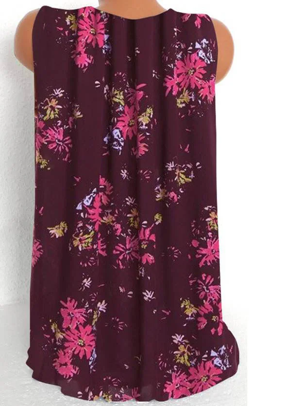 Women Half Sleeve V-neck Solid Color Dress