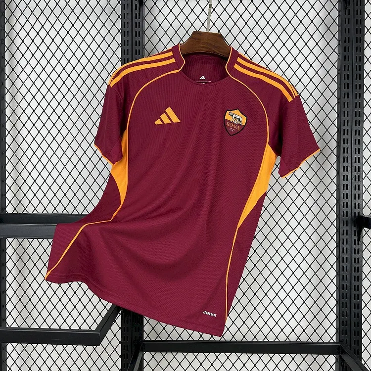 【S~4XL】Roma 25/26 Home Football Jersey（No Advertisers）