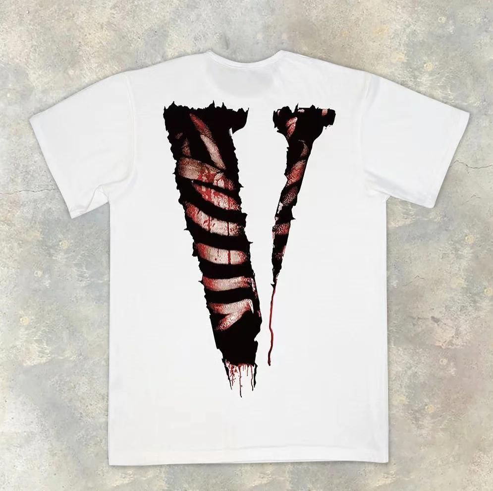 Shattered body casual street short sleeve T-shirt