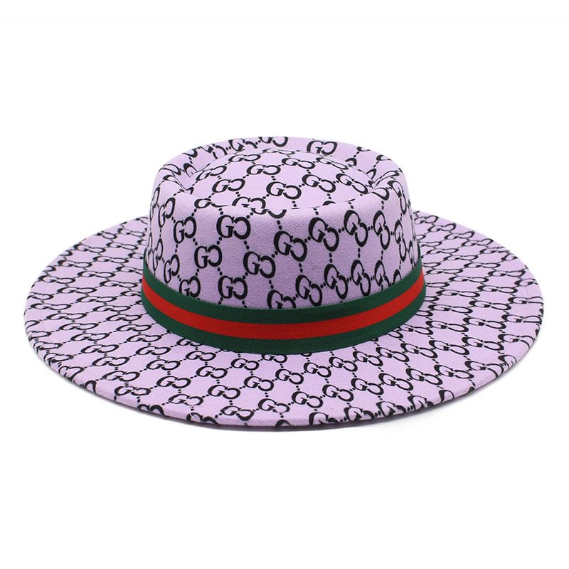 Clarence Reversible Colorblock Wool Jazz Hat-Purple