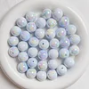 100PCS Creamy UV Flashing Noctilucent DIY Bracelet Acrylic Beads