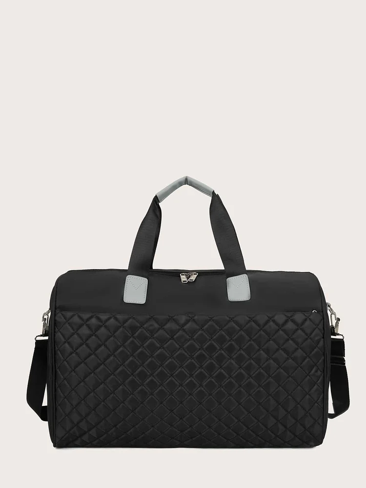 Quilted Large Capacity Duffle Bag