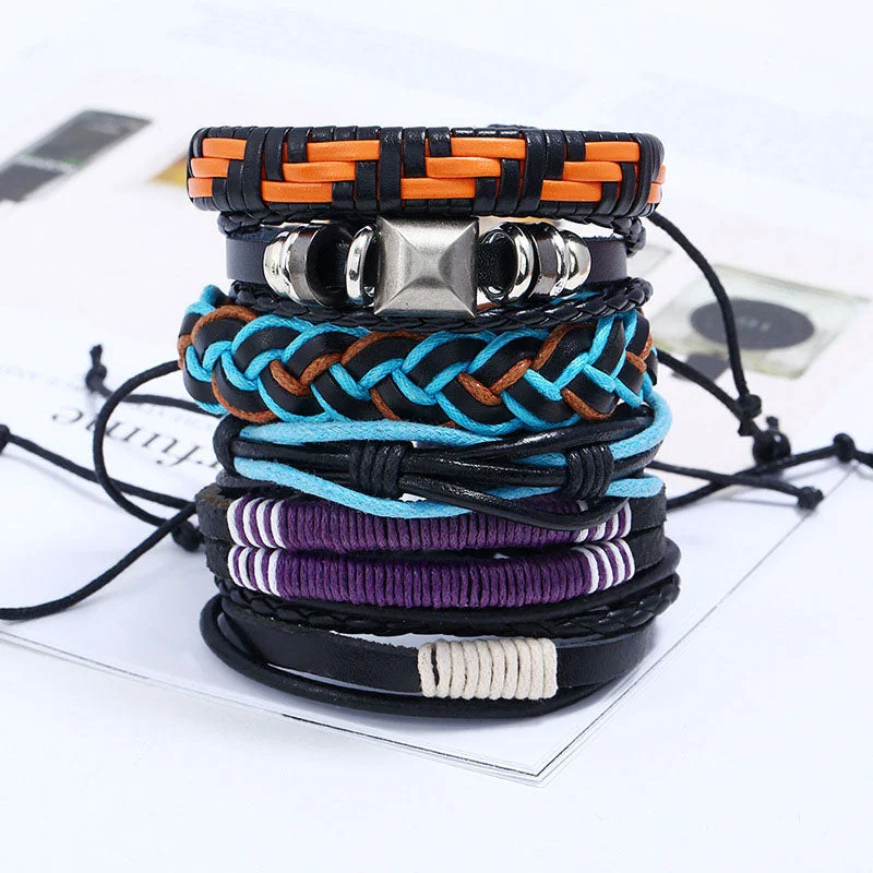 Retro DIY Weaving Multi-layer  Bracelet