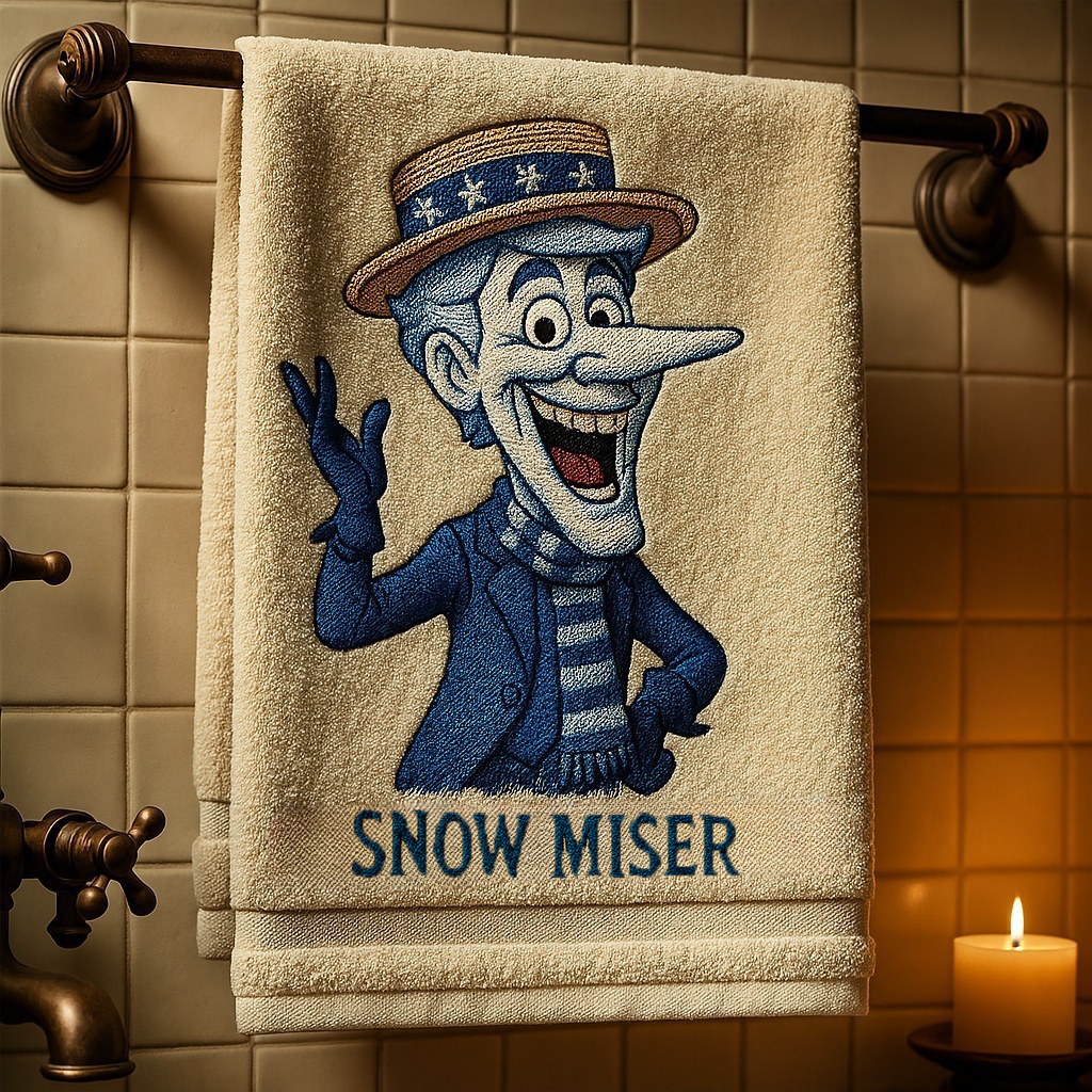 Snow Miser & Heat Miser Cozy Embroidered Towel
