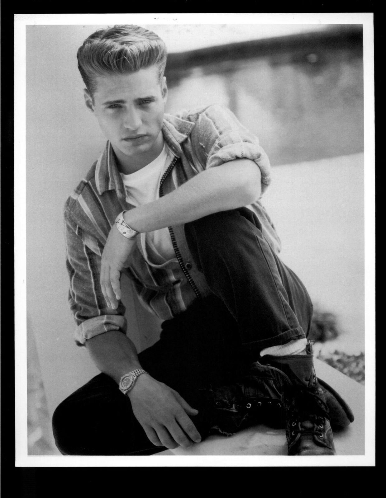 Jason Priestley - 8x10 Headshot Photo Poster painting w/ Resume - Beverly Hills 90210 RARE