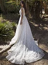 Deep V-neck Tasseled Waisted Bohemia Wedding Dress