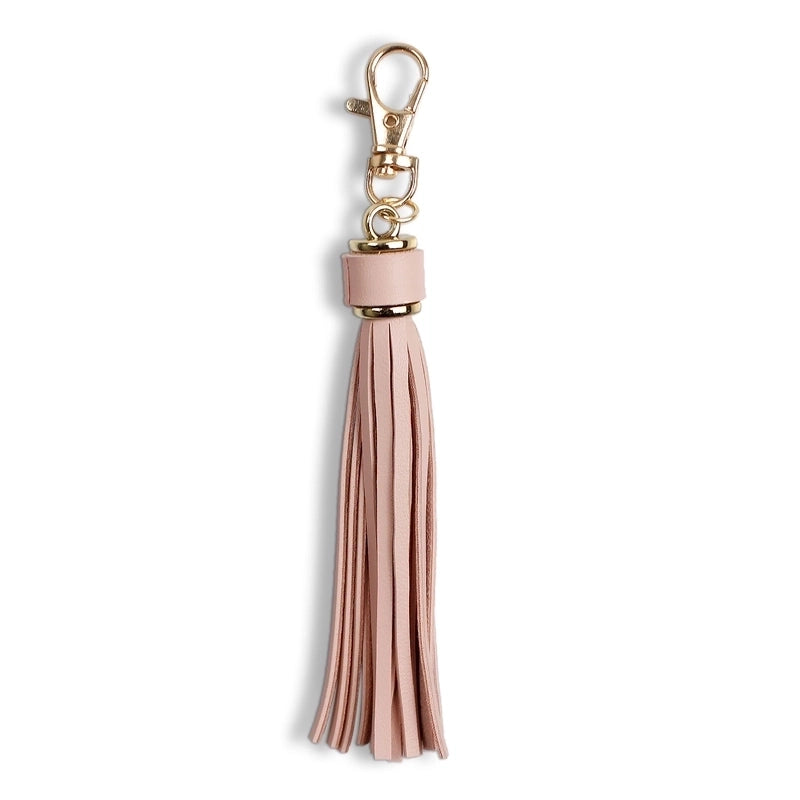 Retro Tassel Pu Leather Alloy Unisex Bag Pendant Keychain