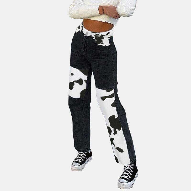 Cow Pattern Printed Pants