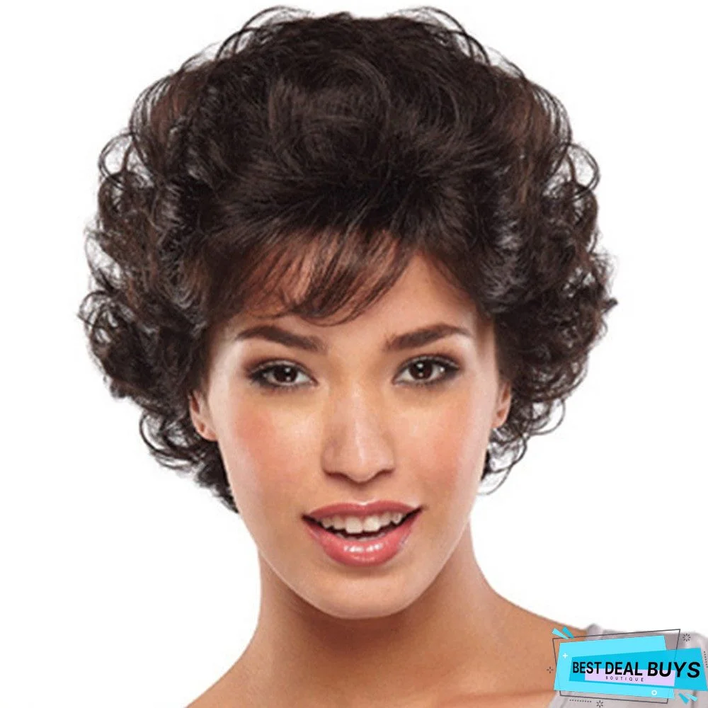 Wig Explosion Wig Fashion Women's Short Curly Hair Chemical Fiber Headgear
