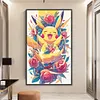 Rose Pikachu-11CT Stamped Cross Stitch 40*65cm/15.75*25.59in(Big Size)